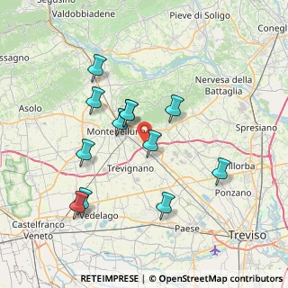 Mappa Via Pordoi, 31044 Montebelluna TV, Italia (6.9125)