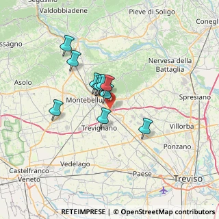 Mappa Via Pordoi, 31044 Montebelluna TV, Italia (4.90818)