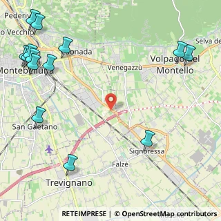 Mappa Via Pordoi, 31044 Montebelluna TV, Italia (3.335)