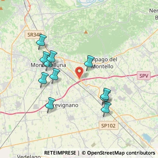 Mappa Via Pordoi, 31044 Montebelluna TV, Italia (3.85636)