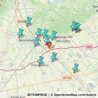 Mappa Via Pordoi, 31044 Montebelluna TV, Italia (3.82857)