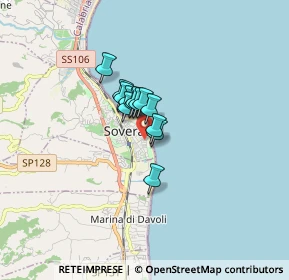 Mappa Via Fratelli Rossetti, 88068 Soverato CZ, Italia (0.89462)