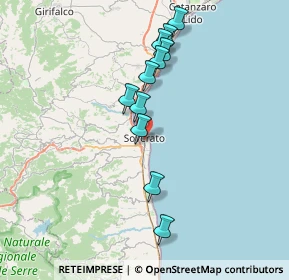 Mappa Corso Umberto I SS-106 KM-168-300, 88068 Soverato CZ, Italia (7.45455)