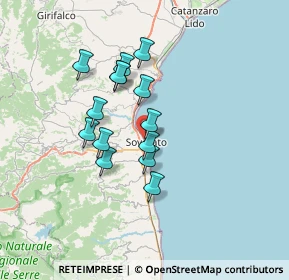 Mappa Via Duca di Petrizzi, 88068 Soverato CZ, Italia (6.08429)