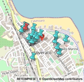 Mappa Via Fra Giacomo da Soverato, 88068 Soverato CZ, Italia (0.1915)