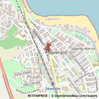 Mappa Via Fiume, 3 Trav. di fronte uff. Postale, 88068 Soverato CZ, Italia, 88068 Soverato, Catanzaro (Calabria)