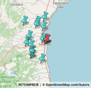 Mappa Via S. Giovanni Bosco, 88068 Soverato CZ, Italia (5.78438)