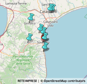 Mappa Zona Botricello, 88068 Soverato CZ, Italia (10.07545)