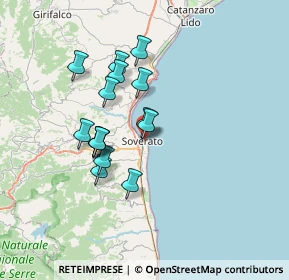 Mappa Zona Botricello, 88068 Soverato CZ, Italia (6.40067)