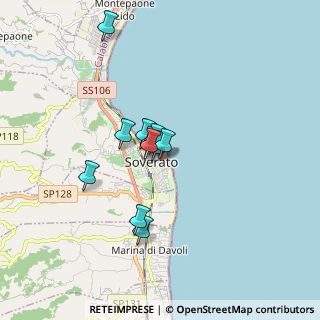 Mappa Zona Botricello, 88068 Soverato CZ, Italia (1.34455)