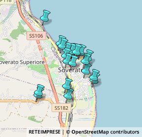 Mappa Via Paparo, 88068 Soverato CZ, Italia (0.633)