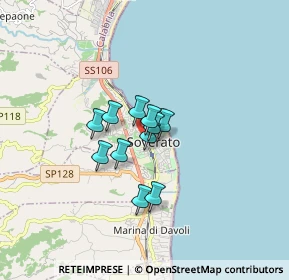 Mappa Via Trento Trieste, 88068 Soverato CZ, Italia (1.06818)