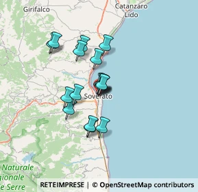 Mappa Via S. Giovanni Bosco, 88060 Soverato CZ, Italia (5.30412)