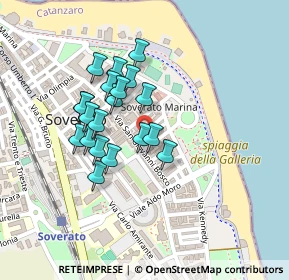 Mappa Via Cimarosa, 88068 Soverato CZ, Italia (0.197)