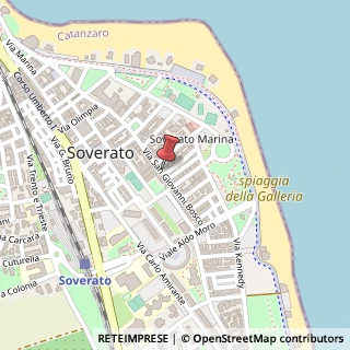 Mappa Via San Giovanni Bosco, 115, 88068 Soverato, Catanzaro (Calabria)