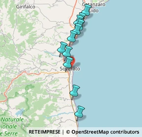Mappa Via Cimarosa, 88068 Soverato CZ, Italia (7.38182)