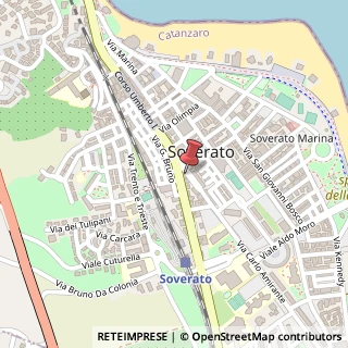 Mappa Via C. Amirante, 8, 88068 Soverato, Catanzaro (Calabria)