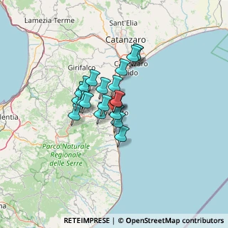Mappa Via Giacomo Leopardi, 88068 Soverato CZ, Italia (9.6335)