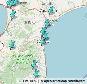 Mappa Viale Stazione, 88068 Soverato CZ, Italia (22.2075)
