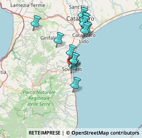 Mappa Via del Senato, 88068 Soverato CZ, Italia (13.29154)