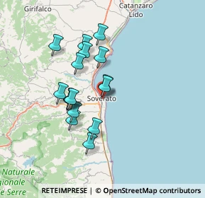 Mappa Corso Amirante, 88068 Soverato CZ, Italia (6.54625)