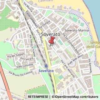 Mappa Via C. Amirante, 42, 88068 Soverato, Catanzaro (Calabria)