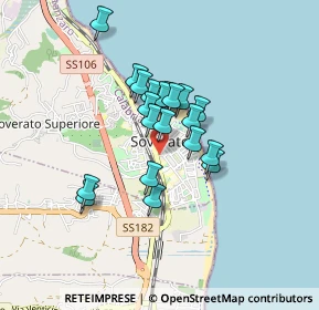 Mappa Via C. Amirante, 88068 Soverato CZ, Italia (0.685)