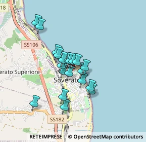 Mappa Lungomare Europa, 88068 Soverato CZ, Italia (0.671)