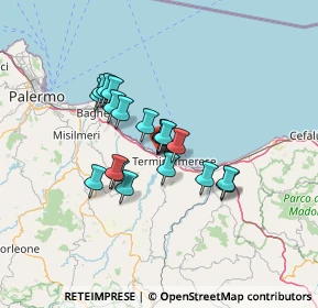 Mappa Via Molara, 90019 Trabia PA, Italia (10.502)