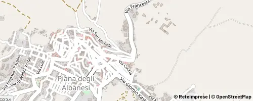 Mappa Piana degli Albanesi