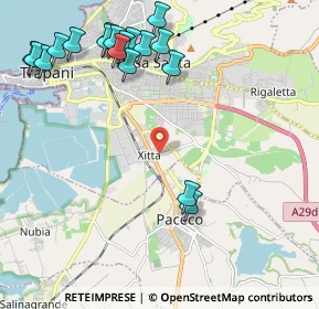 Mappa Via Ponte Salemi, 91100 Trapani TP, Italia (2.91722)