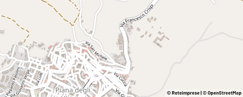 Mappa Piana degli Albanesi