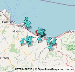 Mappa Via Cortese, 90019 Trabia PA, Italia (11.08421)