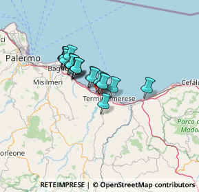 Mappa Via Vincenzo Bellini, 90019 Trabia PA, Italia (10.2185)