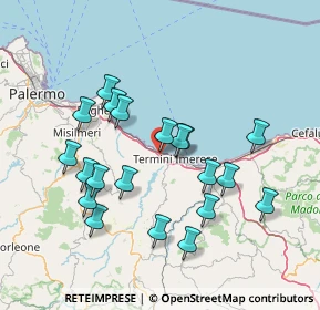 Mappa Via Vincenzo Bellini, 90019 Trabia PA, Italia (16.0525)