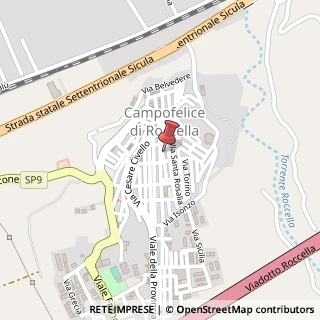 Mappa Piazza Cavour, 7, 90010 Campofelice di Roccella, Palermo (Sicilia)