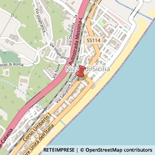 Mappa Corso Umberto I, 350, 98026 Nizza di Sicilia, Messina (Sicilia)