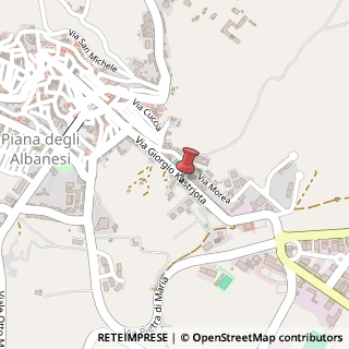 Mappa Via Santa Caterina, snc, 90031 Piana degli Albanesi, Palermo (Sicilia)