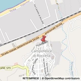 Mappa Via Belvedere, 5, 90010 Campofelice di Roccella, Palermo (Sicilia)