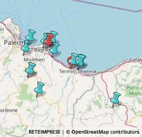 Mappa Via di Vittorio, 90019 Trabia PA, Italia (15.91857)