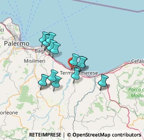 Mappa Via di Vittorio, 90019 Trabia PA, Italia (12.58625)