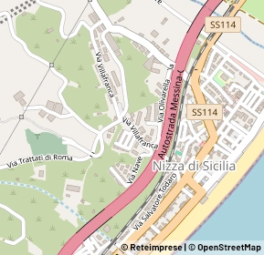 Mappa Via villafranca, 98026 Nizza Di Sicilia ME, Italia (0.24615)