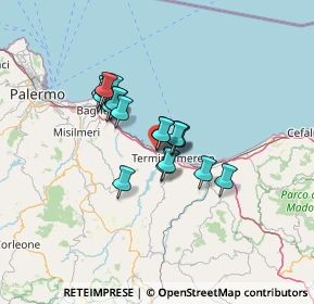 Mappa Via Gaeta, 90019 Trabia PA, Italia (10.5005)