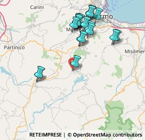 Mappa Via Gamillo, 90037 Piana degli Albanesi PA, Italia (9.3275)