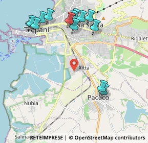 Mappa Via Vincenzo Baviera, 91100 Paceco TP, Italia (2.805)
