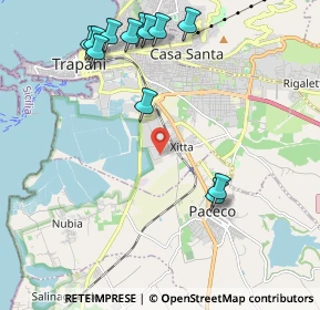 Mappa Via Vincenzo Baviera, 91100 Paceco TP, Italia (2.70833)