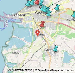 Mappa Via Vincenzo Baviera, 91100 Paceco TP, Italia (2.96833)