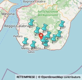 Mappa 37.929148, 89030 Condofuri RC, Italia (10.21909)