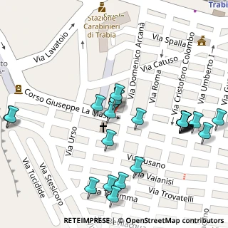 Mappa Corso Giuseppe la Masa, 90019 Trabia PA, Italia (0.075)