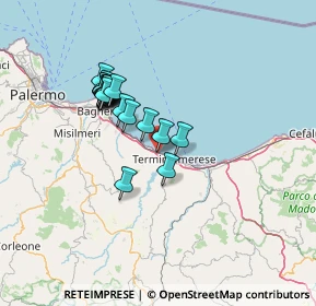 Mappa Via Madrice, 90019 Trabia PA, Italia (12.77316)